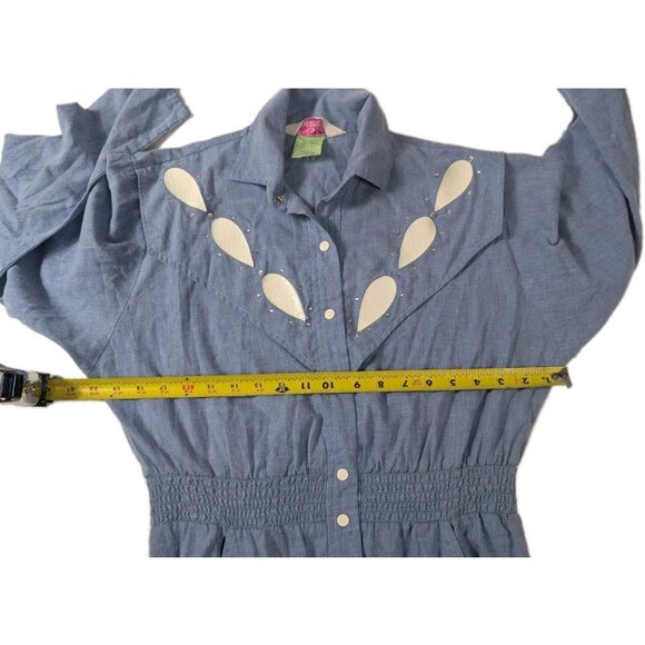 Vtg Evelyn Pearson Jumpsuit Size Small Romper Country 70s 80s Country Glam Disco - Picture 12 of 16